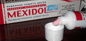 Überprüfung der Eigenschaften von Zahnpasten Mexidol Dent und Bewertungen ihrer Verwendung