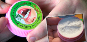 Whitening toothpastes from Thailand and reviews of their use