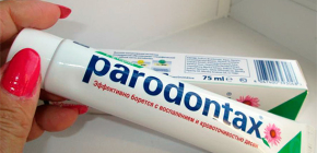Propiedades de la pasta de dientes Paradontak y comentarios de su uso.