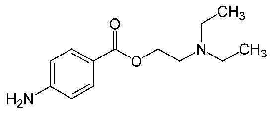 Novocain (Procain): fórmula química