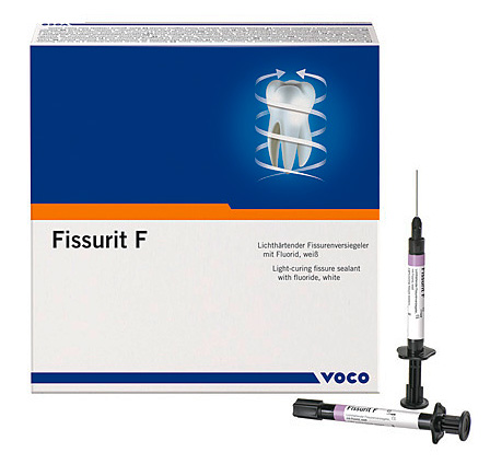 균열 충치에 대한 매우 효과적인 치료법의 예 - Fissurit 밀폐제
