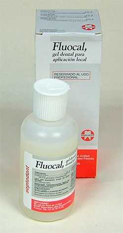 The remineralizing drug Fluocal Gel (Fluokal gel)