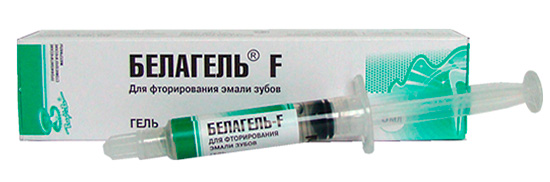 Förberedelse för fluoridering av tandemaljen Belagel F