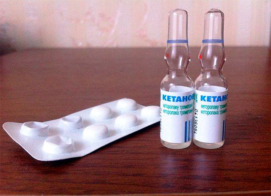 Ketanov est également produit sous forme de solution injectable (en ampoules)
