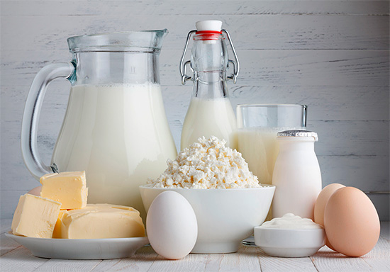 Les produits laitiers sont riches en calcium