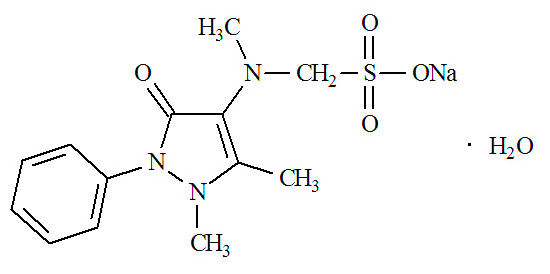 El ingrediente activo de analgin - metamizole sodium (fórmula química)