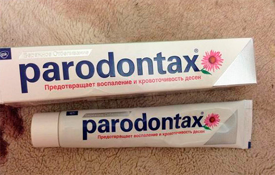 Paradontax Gentle Whitening not only protects the teeth from caries and heals the gums, but also helps to whiten the teeth.