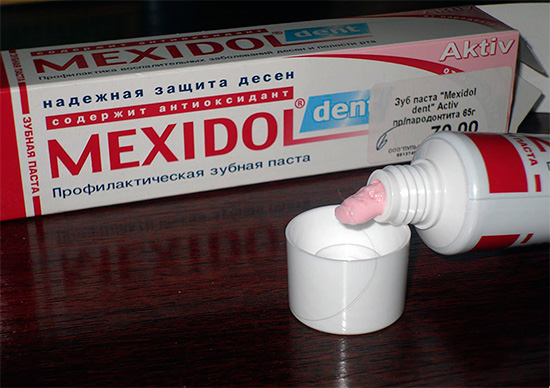 We maken kennis met de lijn van tandpasta's Mexidol Dent ...
