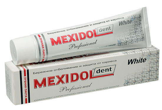 تبييض معجون الأسنان Mexidol Dent Dent أبيض