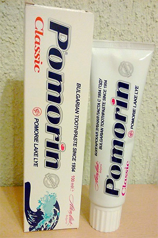 Snacka om bekant för många från sin barndom bulgariska tandkräm Pomorin - dess sammansättning, egenskaper och om var man kan köpa den i dag ...