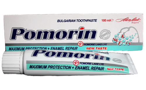 Proteção máxima de Pomorin de dentífrico.
