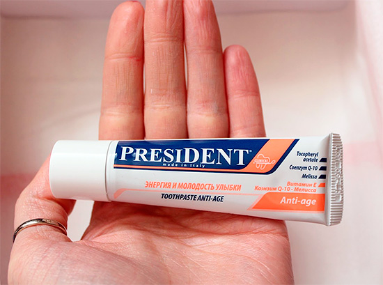 Pasta de dientes de la serie anti-envejecimiento Presidente Anti-age.