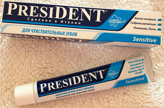 Pasta de dientes sensible Presidente sensible