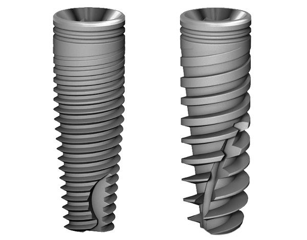 Se patentan un tipo específico de hilo y la forma de los implantes Alpha BIO en forma de cono truncado.