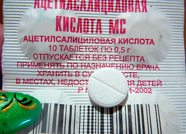 Aspirina (ácido acetilsalicílico)